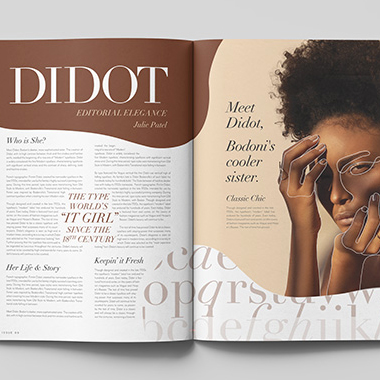 Didot Editorial Spread